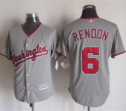 Nationals #6 Anthony Rendon Grey New Cool Base Stitched MLB Jersey - Click Image to Close